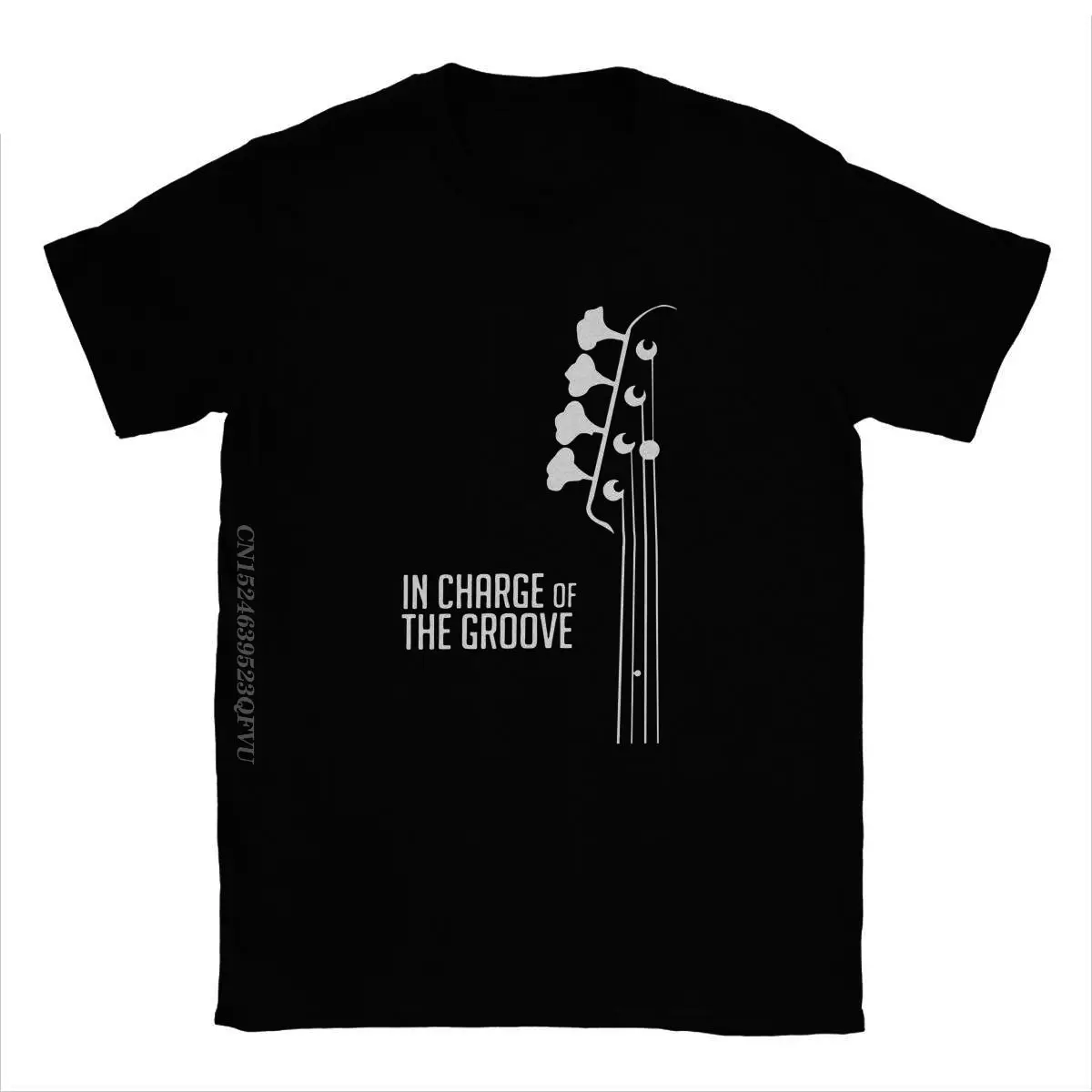 Men\'s T-Shirts Bass Player In Charge Of The Groove Bass Guitarist Bassist Unique Cotton Tee Tops T Shirts Clothes Birthday Gift