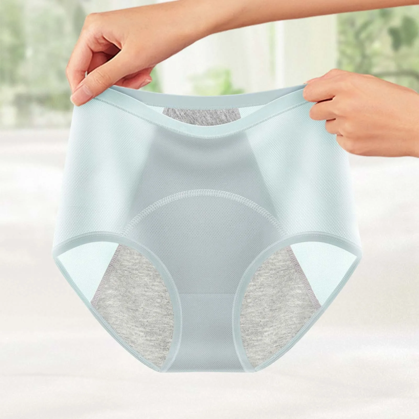 Panties For Menstruation Physiological Period Leak Proof Menstrual Underwear Women Mid Waist Tummy Belly Control Underpants