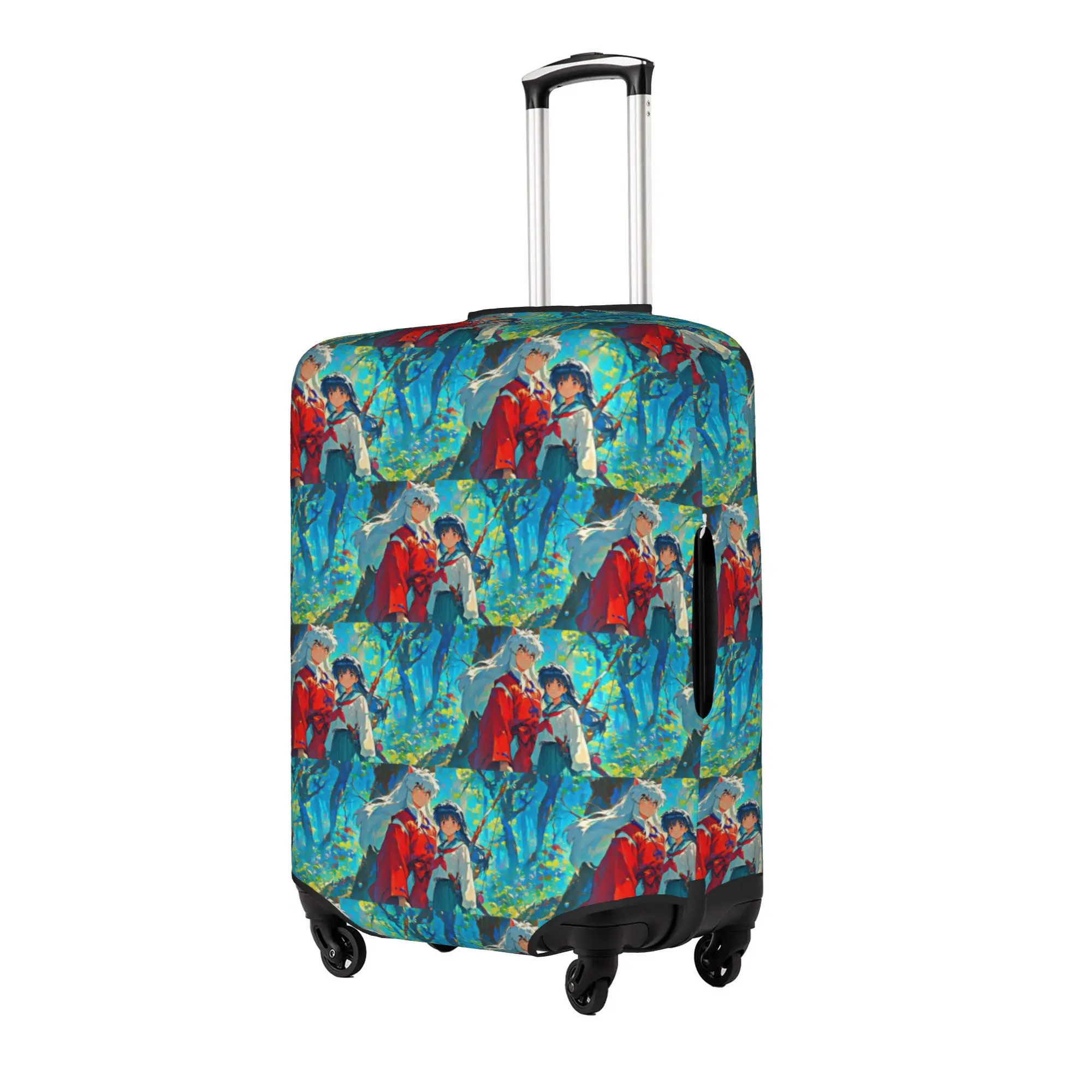 Custom I-Inuyashaes Anime Luggage Cover Protector Funny  Travel Suitcase Covers for 18-32 Inch view 2