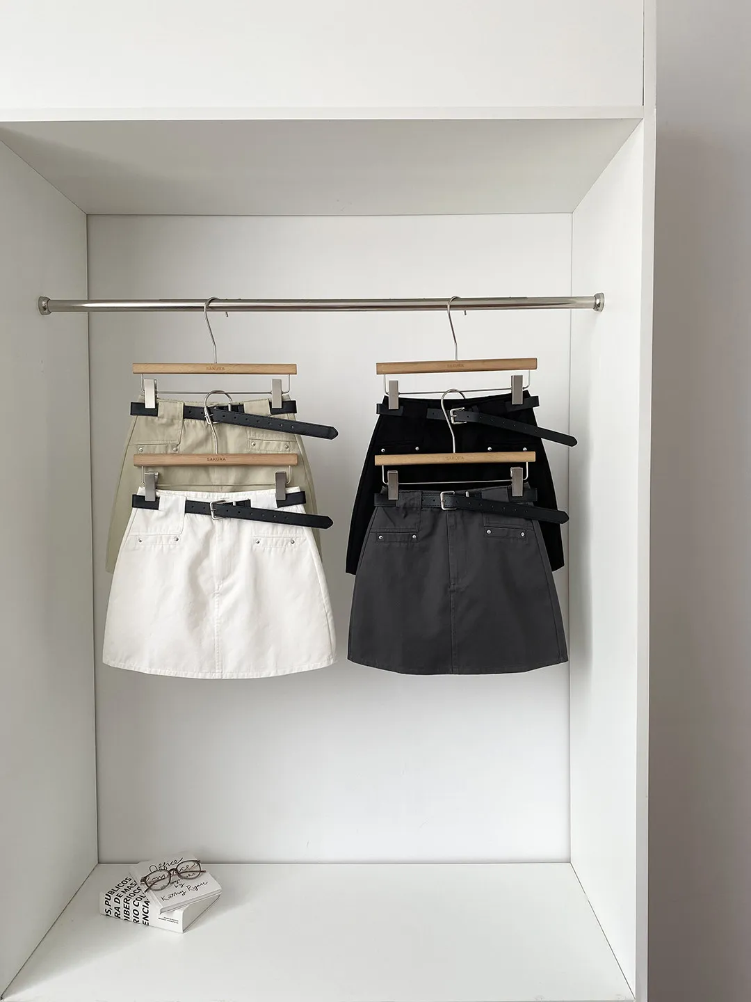 Women's Summer Streetwear High Waist A Line Short Skirt Lady Casual Solid Color Mini Cargo Skirt