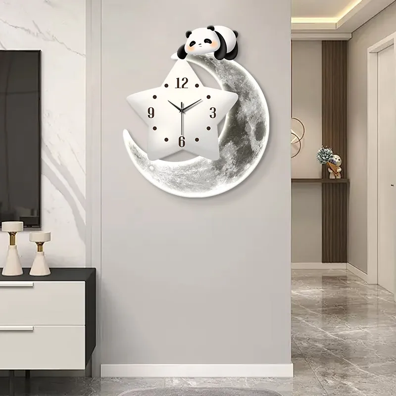 T*-Creative Fashion Wall Clocks Interior Modern Aesthetic Xenomorph Wall Watch Design Digital Horloge Living Room Decoration