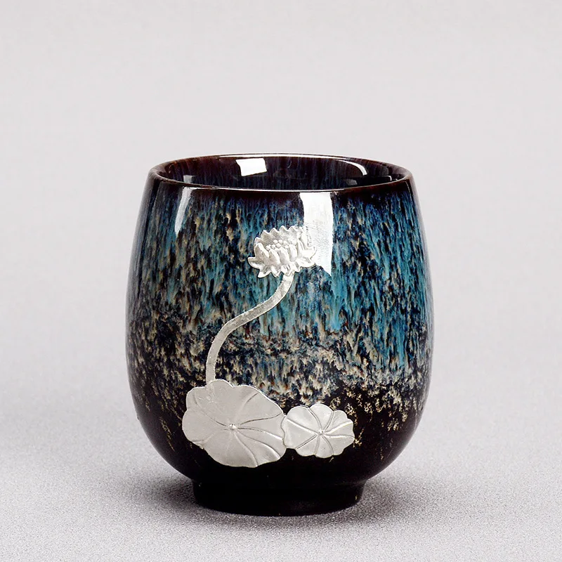 كوب شاي متحول للفرن كوب رئيسي منزلي من السيراميك كوب شاي الكونغ فو المزجج #1