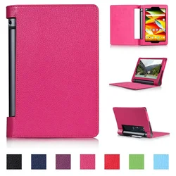 for Lenovo Yoga Tab 3 850F Tablet Cover Case for Lenovo Yoga Tab 3 8.0 YT3-850F YT3-850M/L Flip Stand PU Leather Case Capa Glass