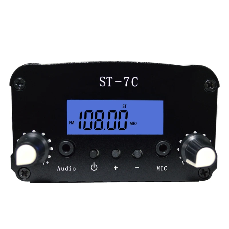 Top FM radio transmitter for broadcasting radio station 7w or 15w stereo PLL Portable audio amplifier for church car community