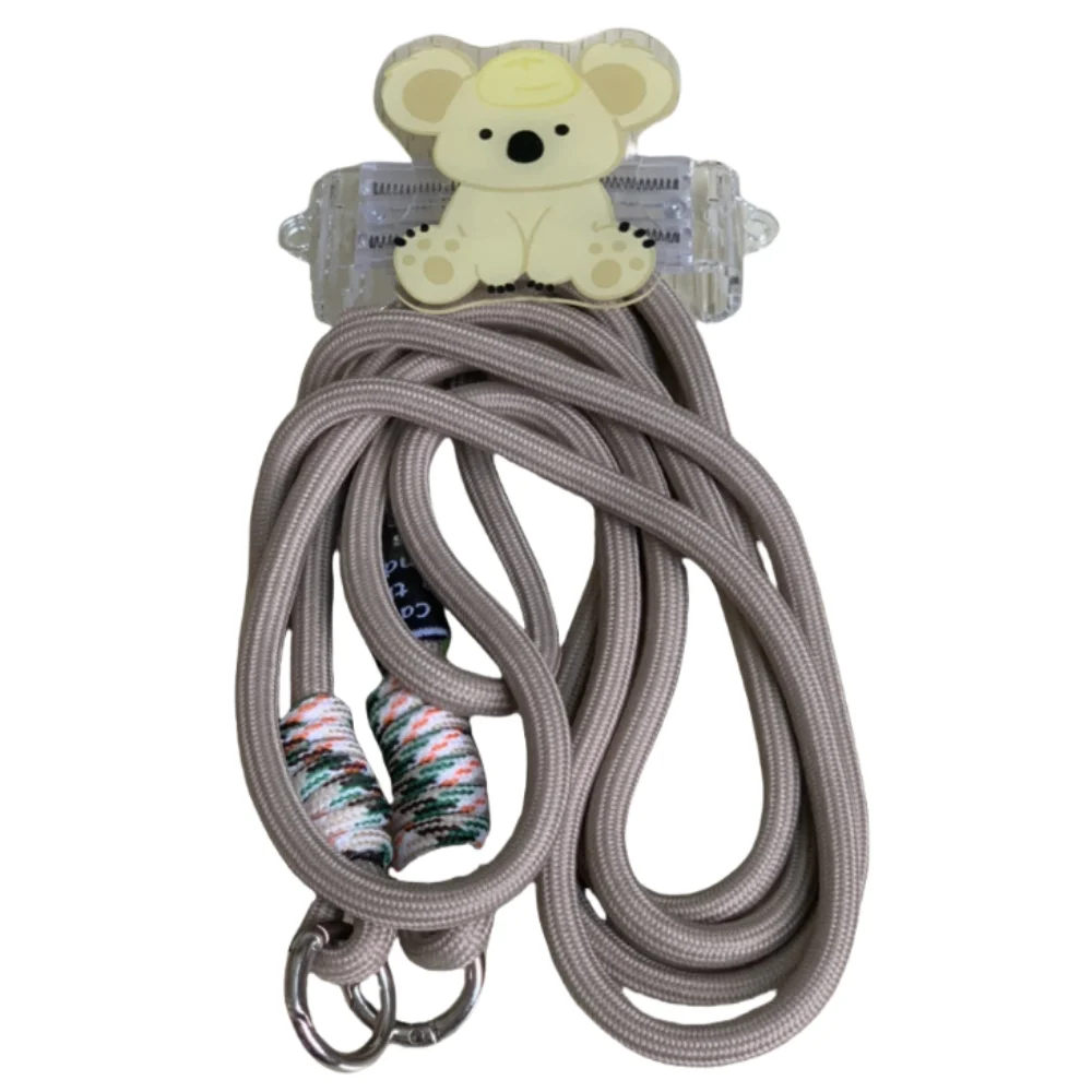 

Ремешок для телефона с изображением кошки и собаки, милый мультяшный регулируемый нашейный ремешок, цепочка для ношения телефона через плечо, защита от потери, держатель-клипса для телефона на спину