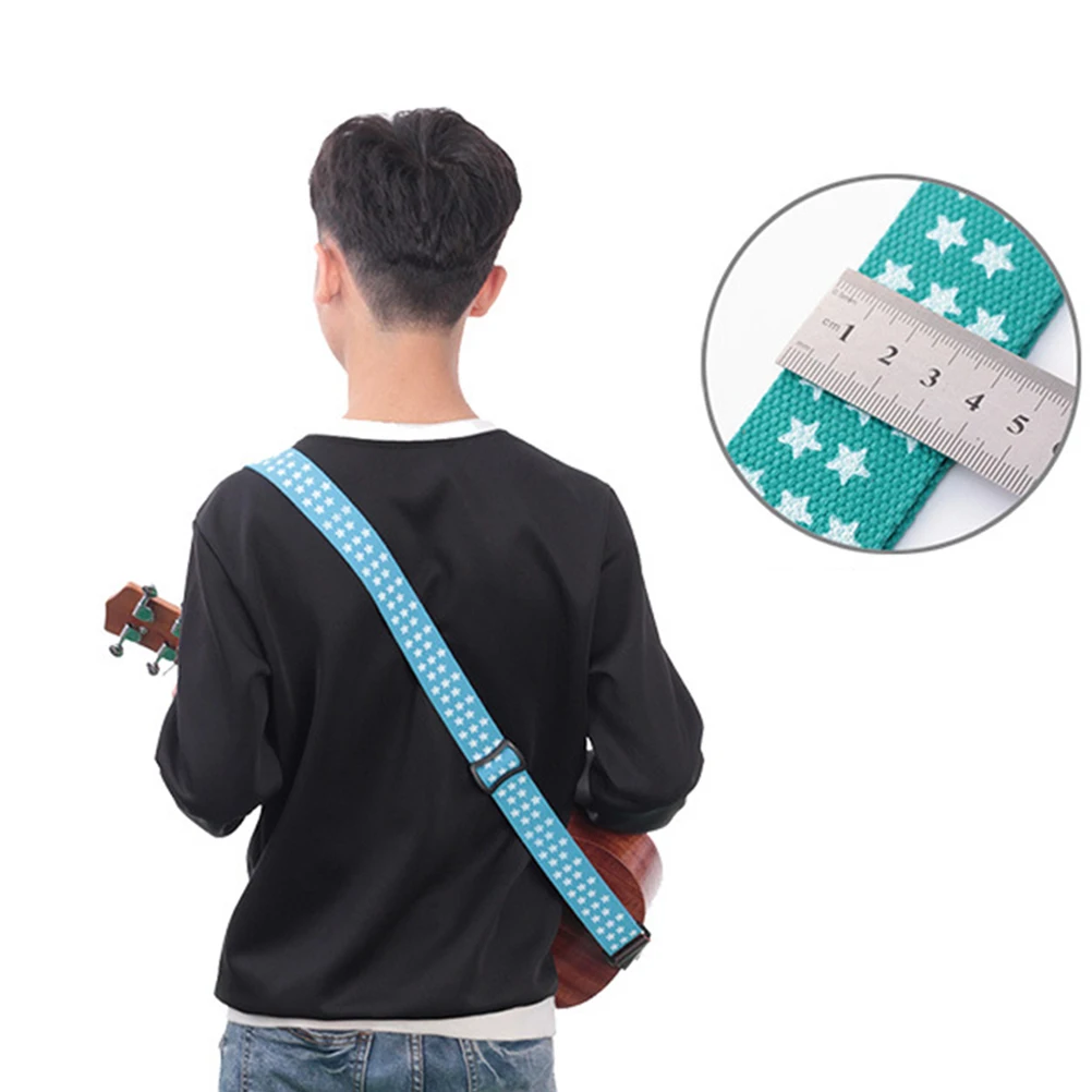 

Ukulele Strap Pure Cotton Guitar Head Convenient Adjustable Stand-up Playing