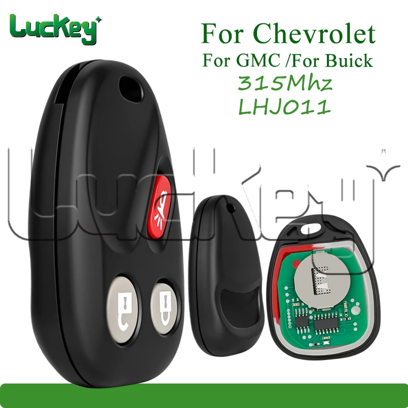 

Luckey Car Remote Key For Buick For GMC For Chevrolet Equinox Tahoe 2003 2004 2005 2006 LHJ011 315Mhz 3 Buttons Smart Car Key