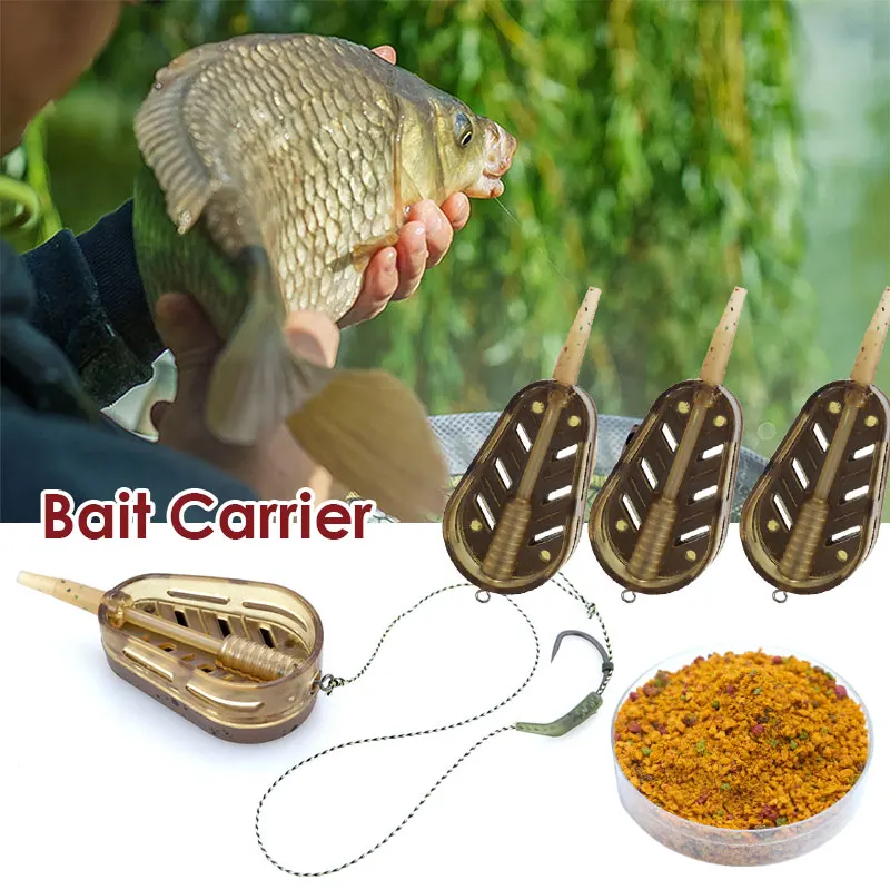 5pcs Carp Fishing Method Feeder Cage 20g/30g/40g/50g QuickRelease Bait Cage Basket Bait Fishing Tackle Accessories view 2