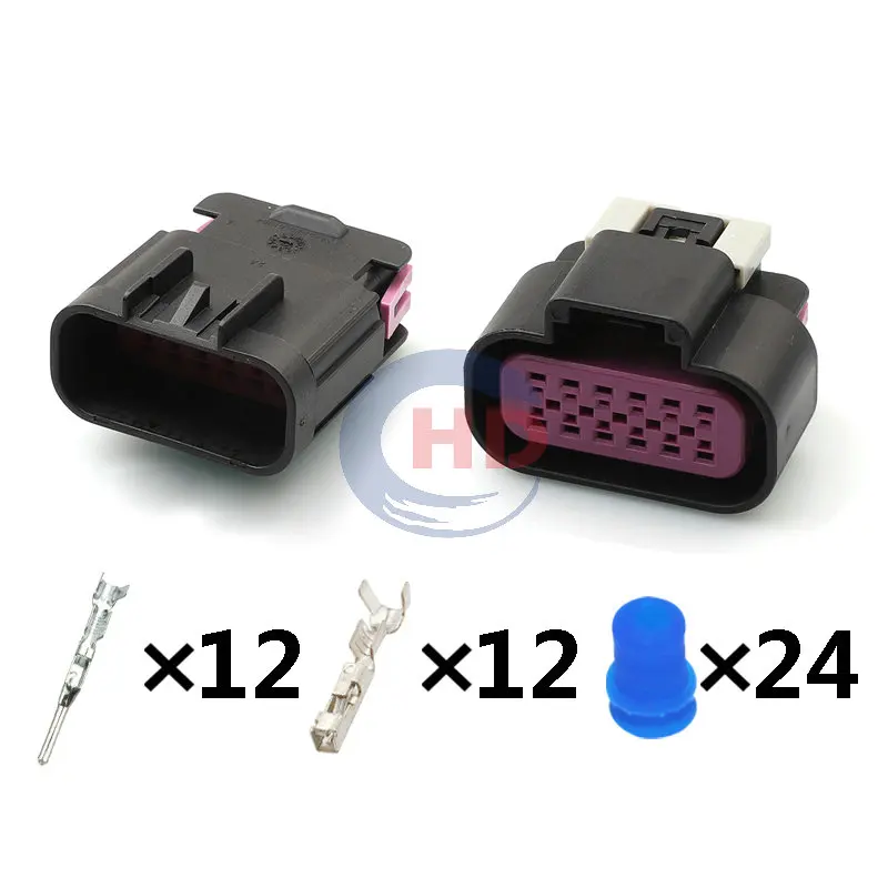 1-20 sets 12 Pin Headlight Wiring Harness Connector Plug 15326854 13530777