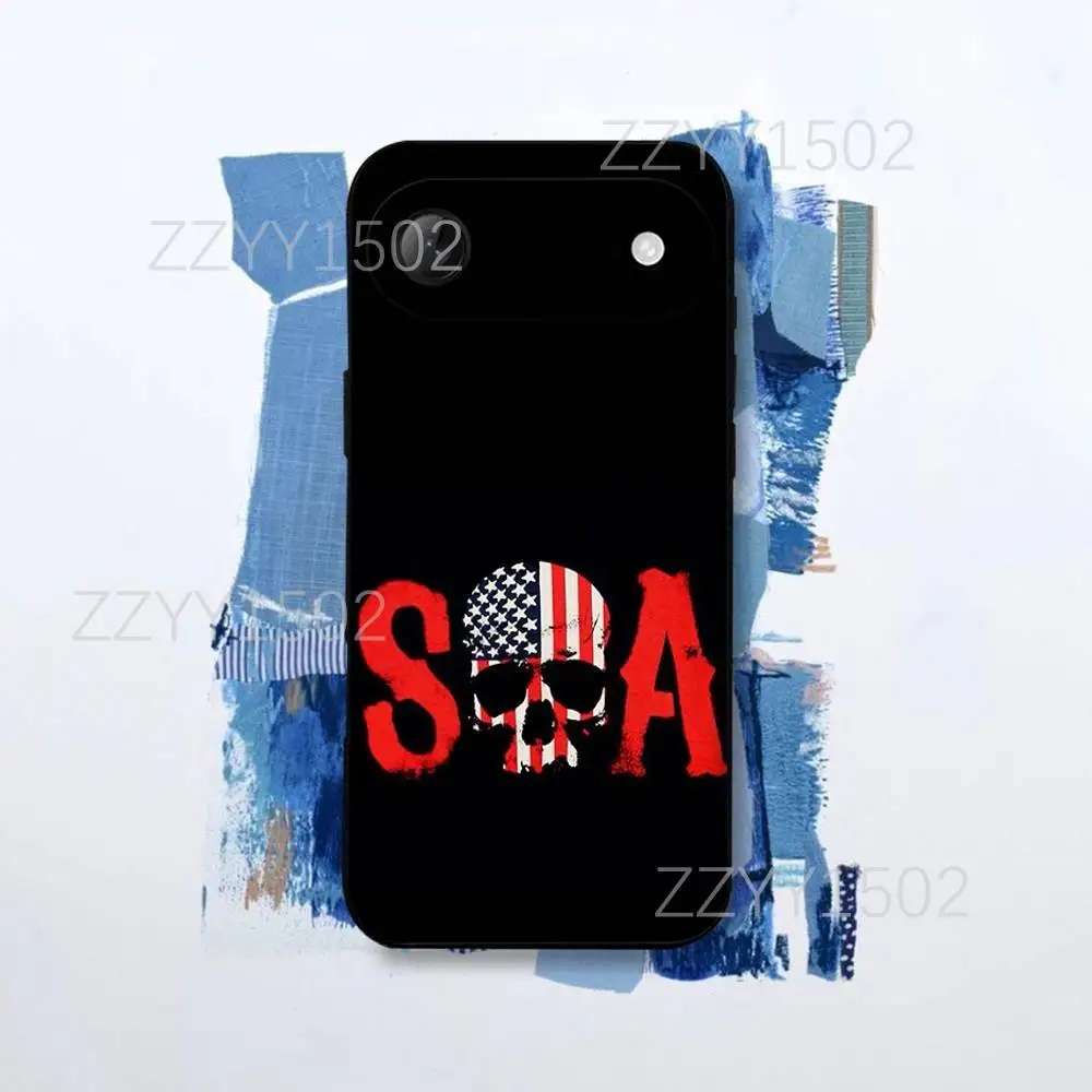 حافظة هاتف S-Sons of A-AnarchyS Mayans لهاتف iPhone 17,16,15,14,13,12,Pro,Max,Plus,E,SE4,Air,Mini Black Funda Shell #5
