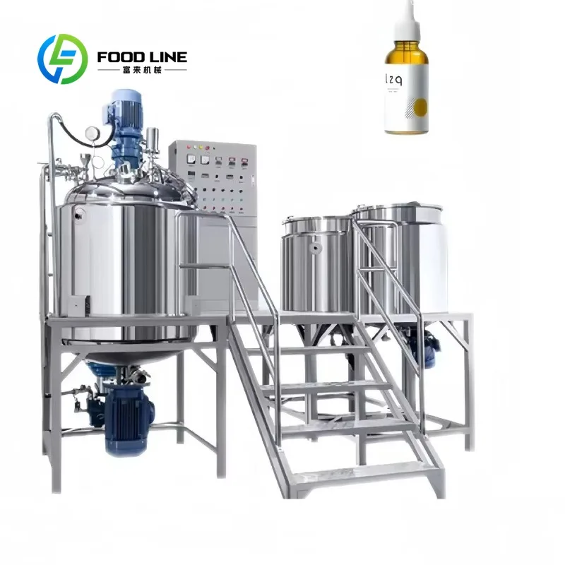 customized Lab Vacuum Emulsifying Mixer 1-50L High Shear Machine for Cosmetic Raw Material Blending