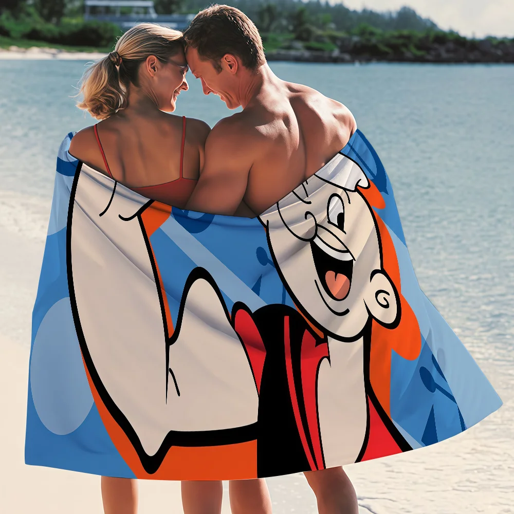 P-Popeye Marine Elements Nautical Sailors Quick Drying Beach Towels Are Suitable For Swimming Pools Camping Yoga And The Gym