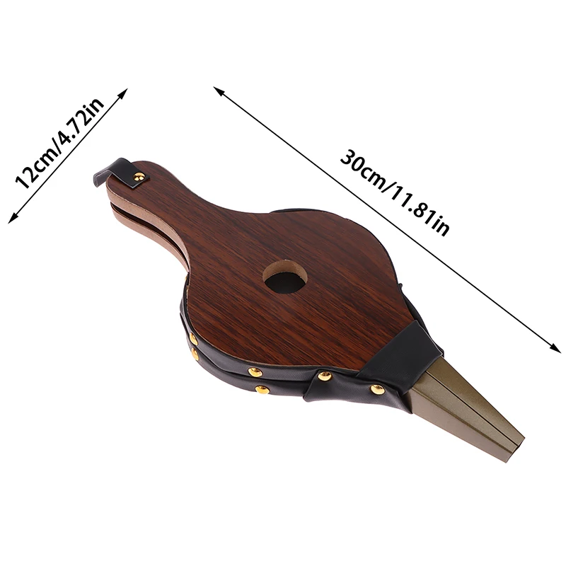 1 pz ventilatore ad aria fatto a mano e Mini manuale in legno Vintage per camino Barbecue soffietto antincendio cucina all'aperto Picnic campeggio