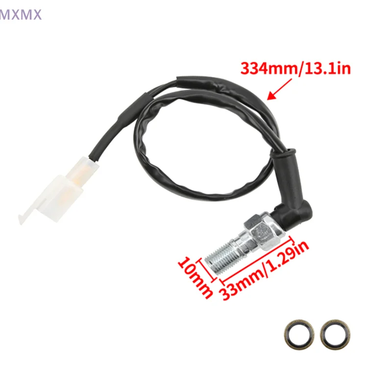 M10 * 1.25 مللي متر العالمي للدراجات النارية الجوف الترباس الهيدروليكية الفرامل الضغط الخلفي مفتاح الإضاءة موتو الملحقات #6