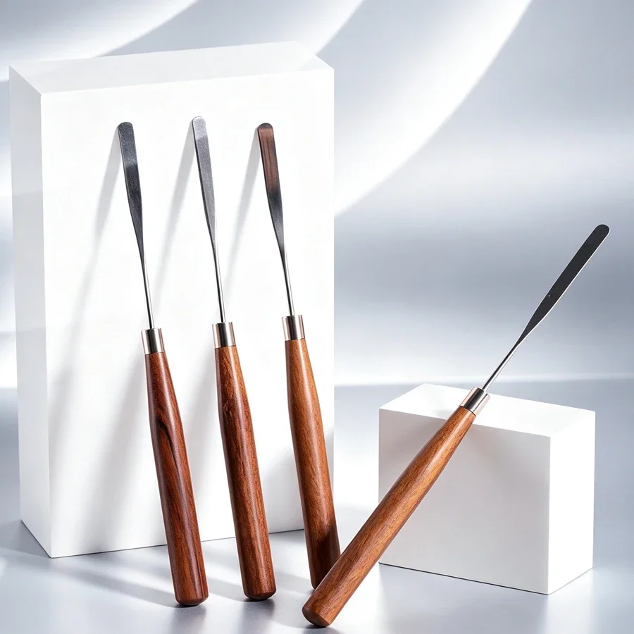 Nail Gel Mixing Stick, Dual Use Stirring Spatula for Nail Polish & Foundation, Cosmetic Pigment Mixing Rod Manicure Supplies