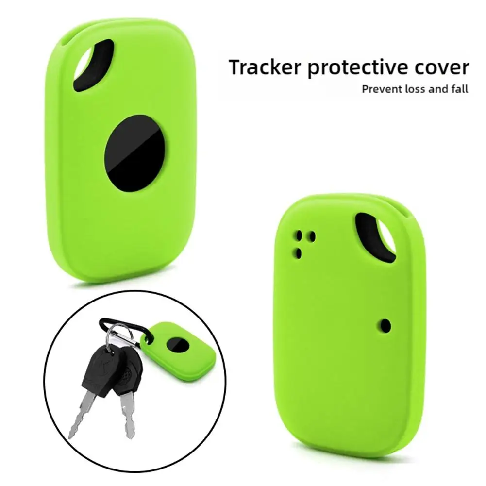 Voor Tile Pro 2024 Siliconen beschermhoes met hangende gesp Antifall Vuilafstotend Wasbaar Smart Tracker Shell Voor Tile Pro