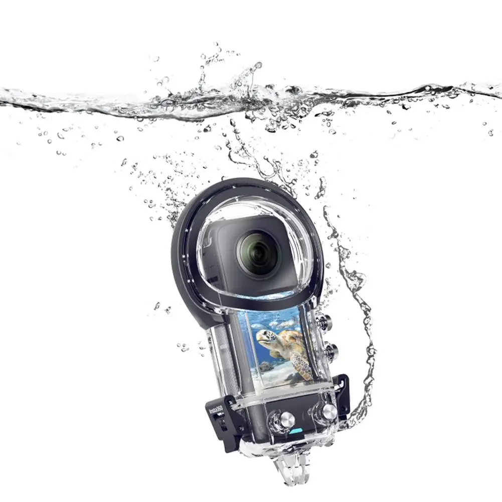 Funda impermeable de 40M para accesorio para Cámara de Acción panorámico Insta360 X3, carcasa de buceo antiarañazos, caja de protección subacuática