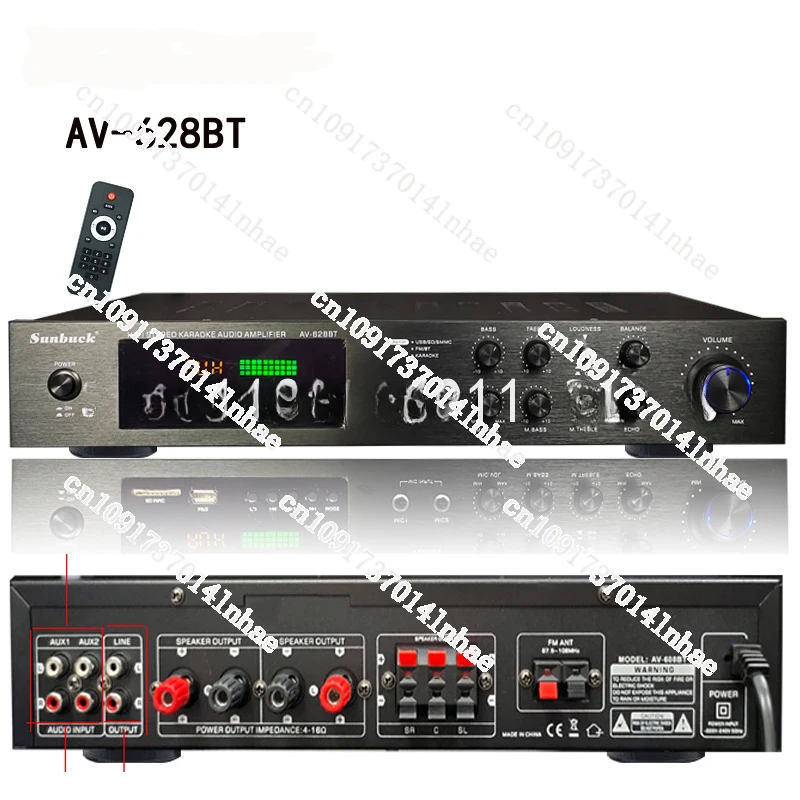 

2000W Bluetooth Power Amplifier Audio Subwoofers Home Karaoke theater KTV HiFi Stereo Surround Sound Digital Amplifiers