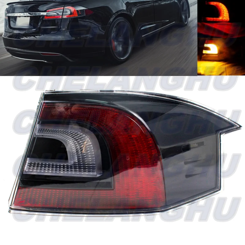 For Tesla Model S 2016 2017 2018 2019 2020 2021 European version Right Outer Side LED Rear Tail Lamp Light