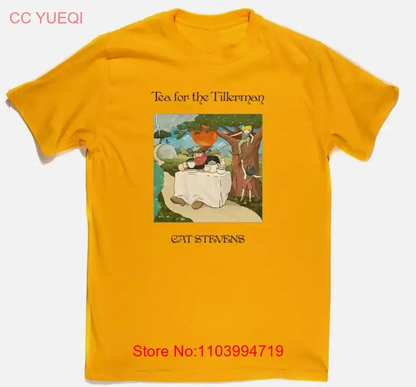 Vtg Cat Stevens Tea For The Tillerman Cotton Yellow All Size Unisex Shirt