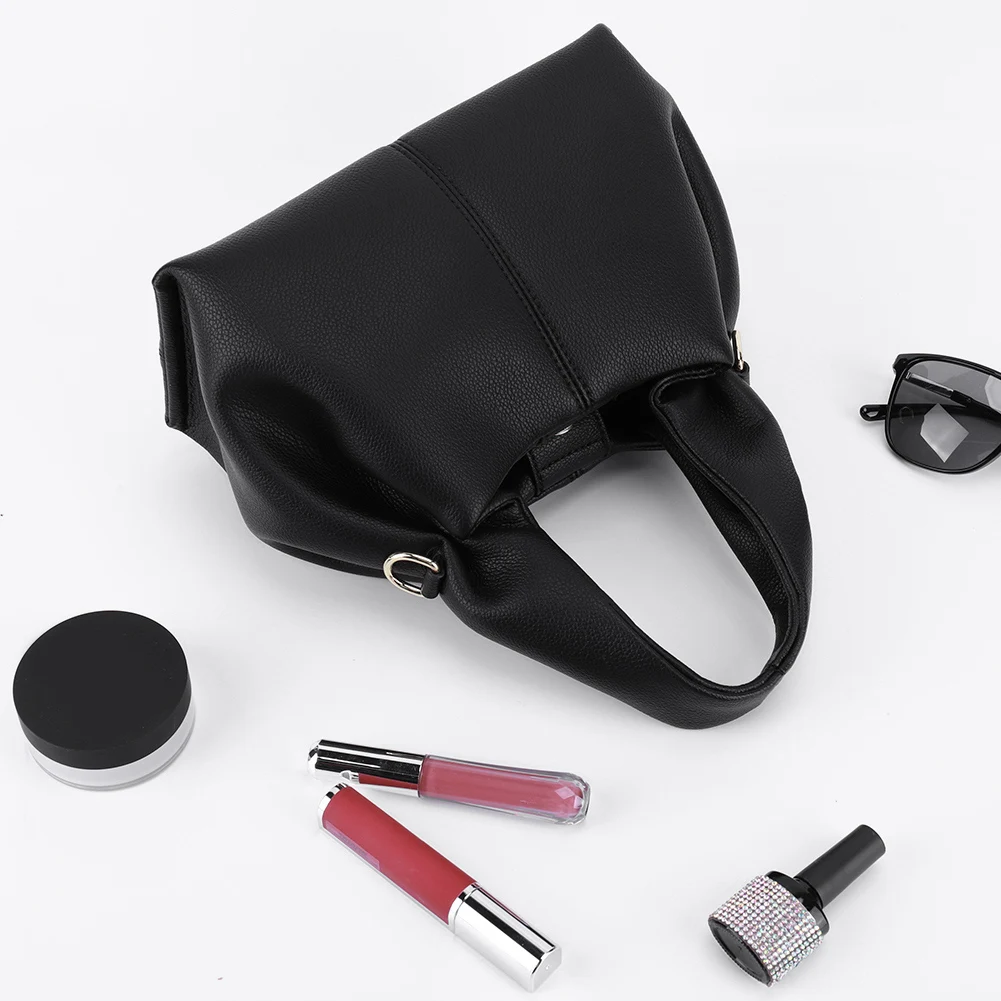 Dumpling Clutch Purse Solid Color for Fashion Handbag with Removable Strap Tote Shoulder Bag Top Handle Bag for Women