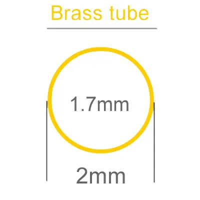 H62 Messingrohr – 8,5 Mm Außen / 8,1 Mm Innen, 500 Mm Länge, Dünnwandig, Für Modellbau, Kapillaren & Hobbyprojekte