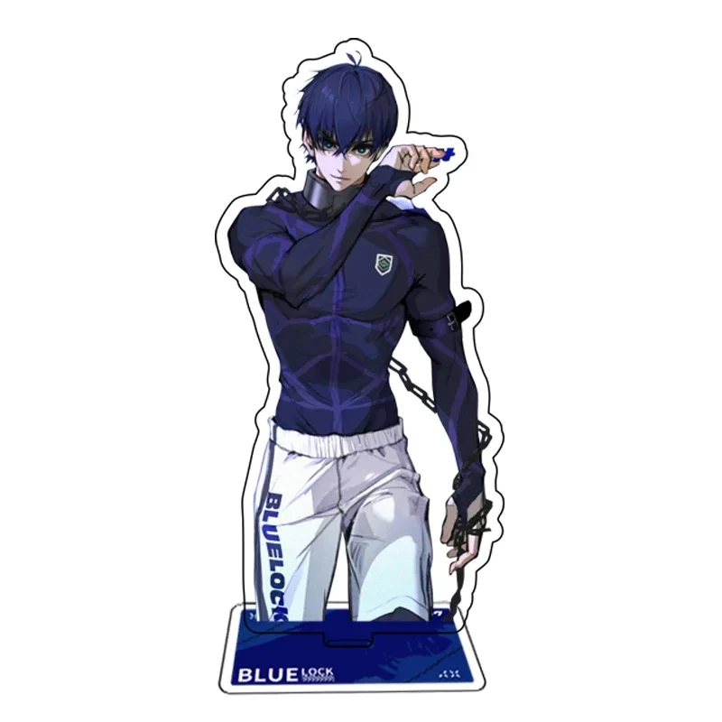 Fashion Anime Blue Lock Acrylic Stand Model Plate Chigiri Hyouma Isagi Yoichi Bachira Meguru Football Player Standee Board 15cm