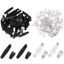 Plastic Keychain Clips Keychain Connectors Snap Tabs Clear Flat Key Rings Split Id Badge Holder Strap Clips Office Credit Card