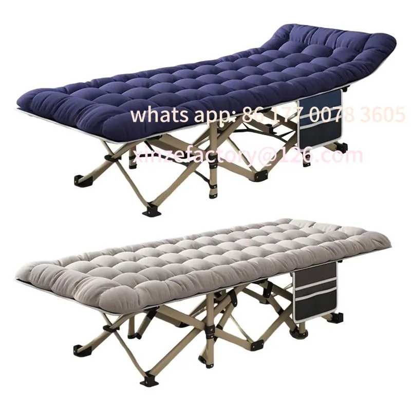 

Customizable Folding Camping Cot with Carry Bag Outdoor Camping Bed for Adults Hiking RV