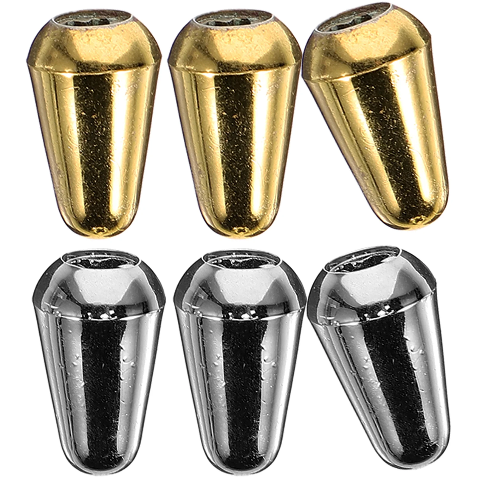 

6pcs Toggle Caps 3 Way 5 Way Switch Tips Electric Bass Knob Accessories For 3.5Mm Thread Synthetic Plastic Parts Replacement Cap