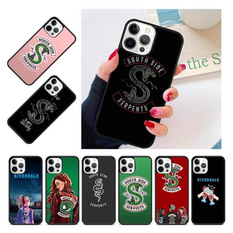 Riverdale South Side Serpents Phone Case Cover For iPhone 15 16 14 13 12 Pro Max mini 11 Pro Max XS X XR Plus Coque