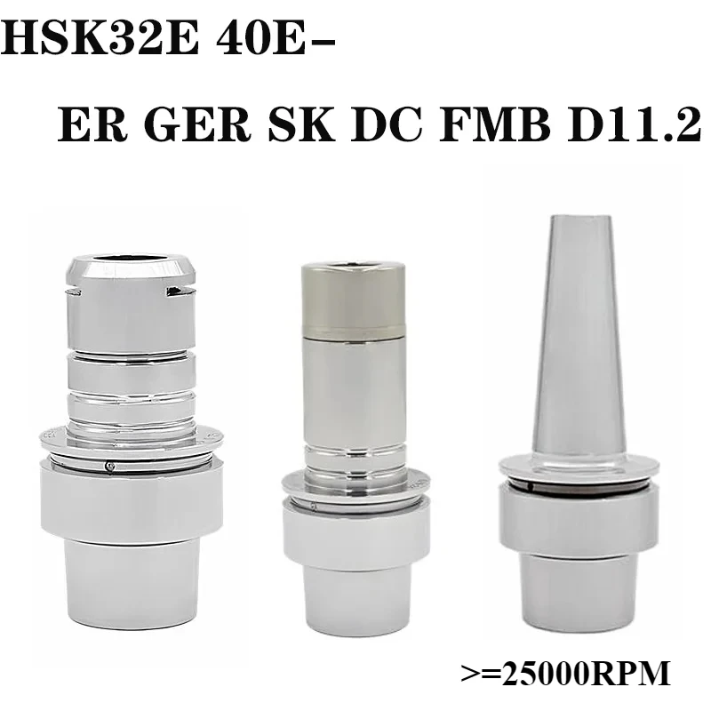 

Держатель инструментов HSK32E HSK40E ER16 ER20 ER25 SK10 GSK16 GER16 SDC06 SDC08 FMB22 из нержавеющей стали, держатель инструментов HSK ER SK FMB G2.0 G2.5