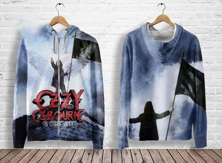 

Rock OZZY OSBOURNE Толстовка на молнии с 3d принтом для мужчин и женщин Модная повседневная толстовка с капюшоном большого размера в стиле Оззи Осборн Альбом Мужской спортивный костюм
