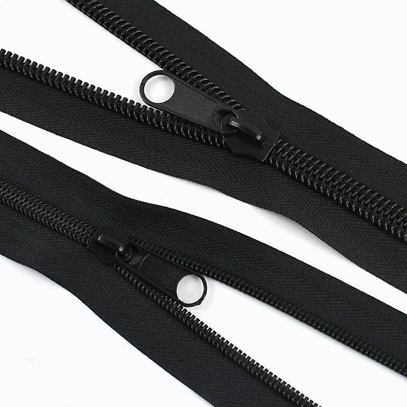 

1-5M 3#5#8#10# Nylon Zippers + Sliders Black Zipper Clothing Decor Zip Backpack Closure Zips Repair Kit DIY Sewing Accessories