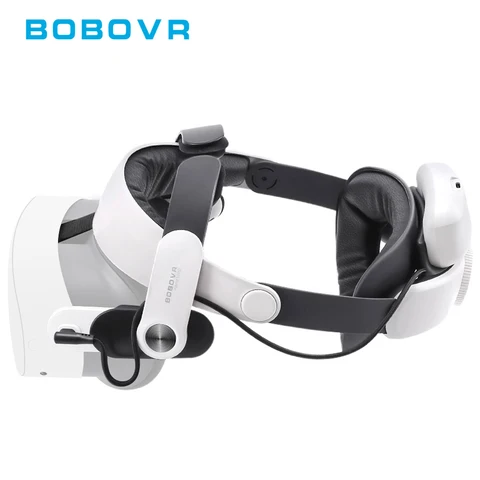 Bobovr m3 pro alça de cabeça compatível com meta quest 3s bateria magnética elite alça de substituição para quest 3 vr acessórios