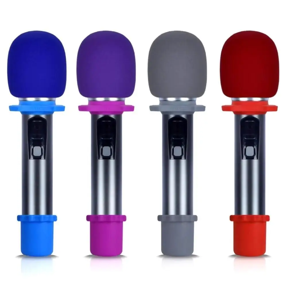 Silicone Microphone Skidproof Case Soft Shakeproof Microphone Anti-Slip Base Mic Non-Skid Ring Wired/Wireless Mic