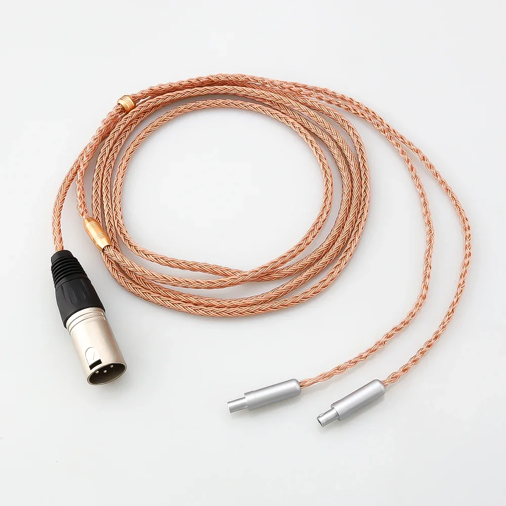 HiFi 16 Core 99% 7N OCC Earphone Cable For Sennheiser HD800 HD800s HD820s HD820 Enigma Acoustics Dharma D1000 Headphone