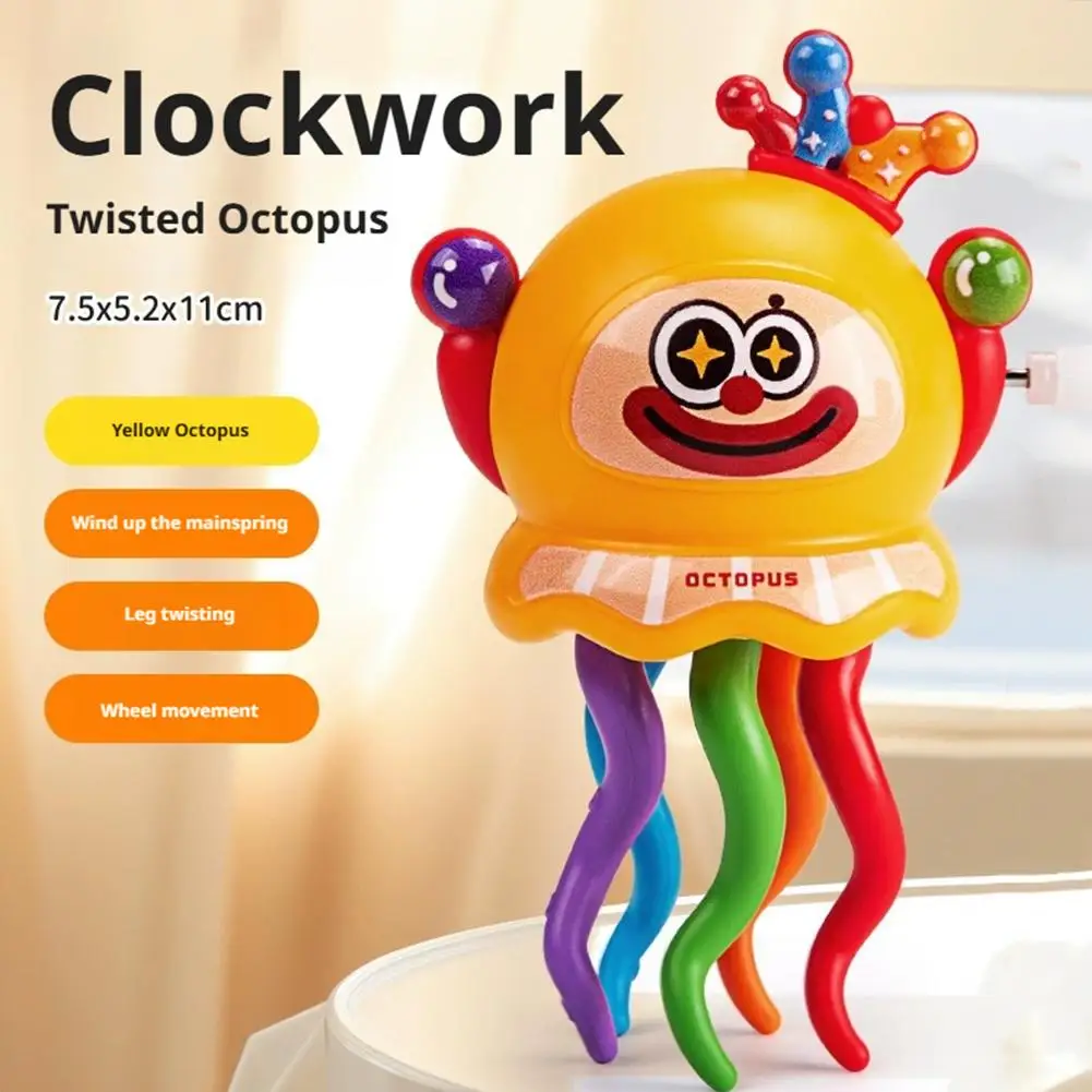 Wind Up Dancing Octopus Toy Clown Shape Crawling Dancing Toys Toddler Development Gift Kids Entertainment Gifts