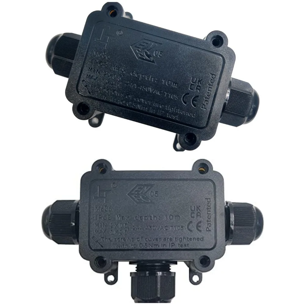 

Комплект из 2 водонепроницаемых распределительных коробок IP68 для кабелей 4-11 мм, 2/3-ходовые, для подземного светодиодного освещения, наружные электрические соединители для кабелей питания