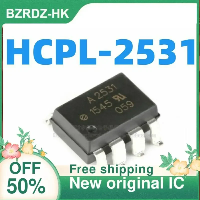 10PCS  A2531 HCPL-2531 HCPL-A2531 SOP8 DIP-8 New original IC