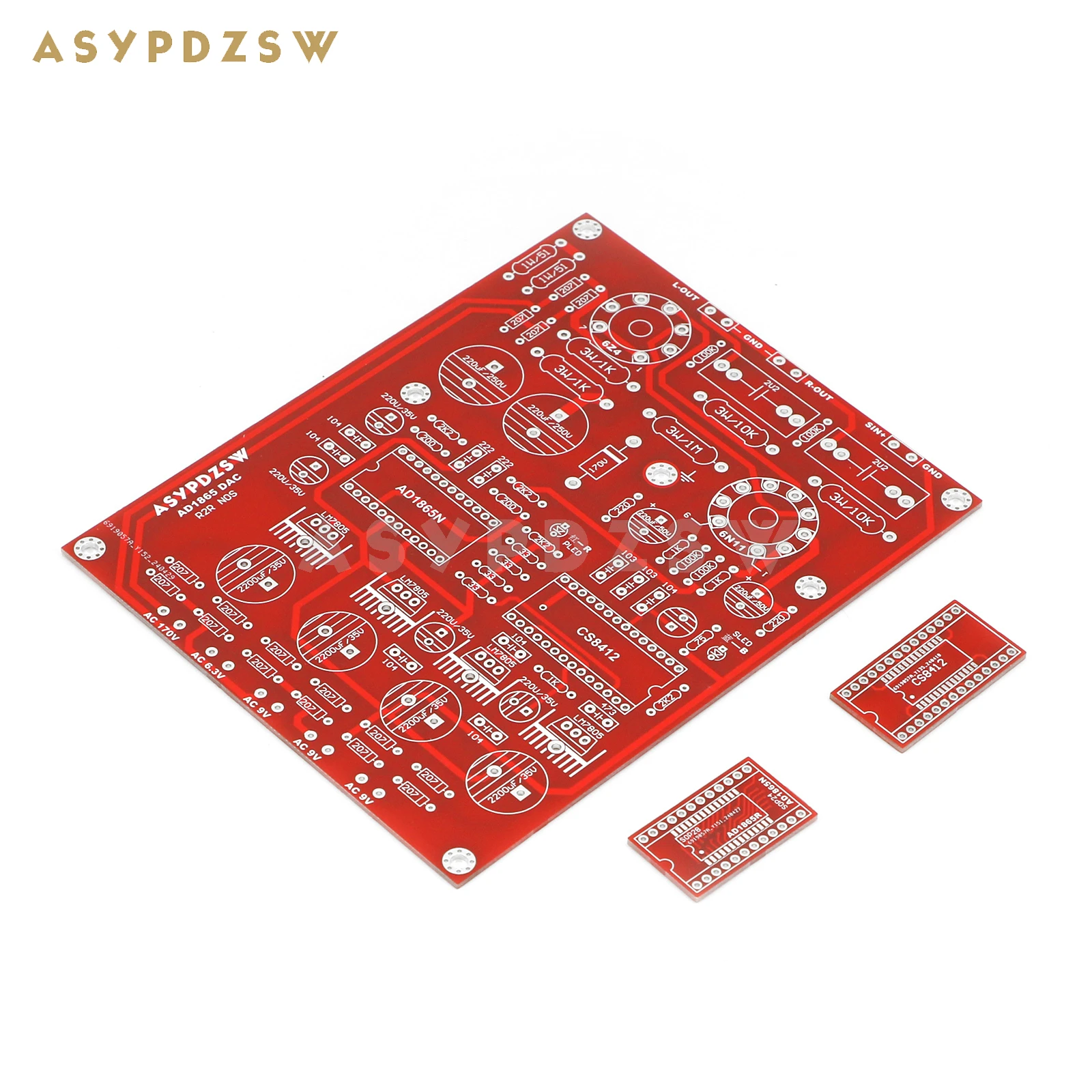 오디오 디코더 DAC 베어 PCB, HIFI 6N11 AD1865 튜브, R2R NOS AD1865 + CS8412