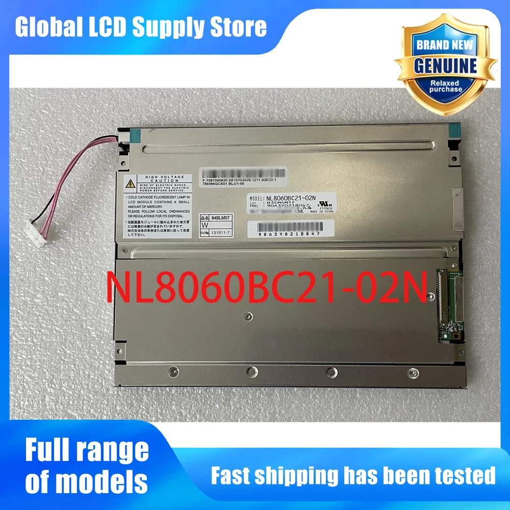 NL8060BC21-02N New Original A-Grade 8.4 inch 800x600 LCD Display Screen for Industrial Equipment
