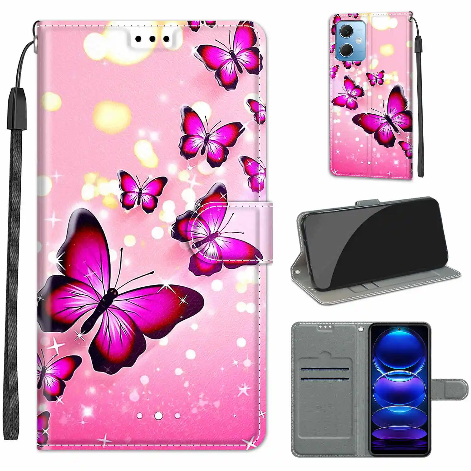 Etui Flip custodie per telefoni in pelle per Xiaomi 12T Pro 12 Lite Mi 13 Pro Redmi Note 12 Pro Plus 11T Pro 11S portafoglio porta carte di credito