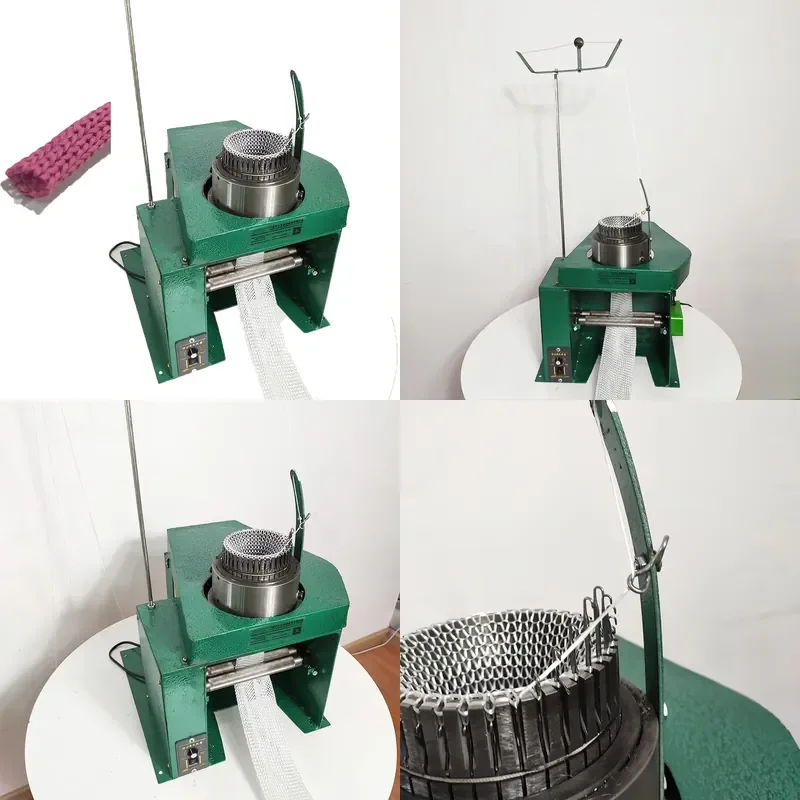 for Credit Ocean Single Head Knitting Machine 40 Pin Gift Bag Ear Thread Making Machine