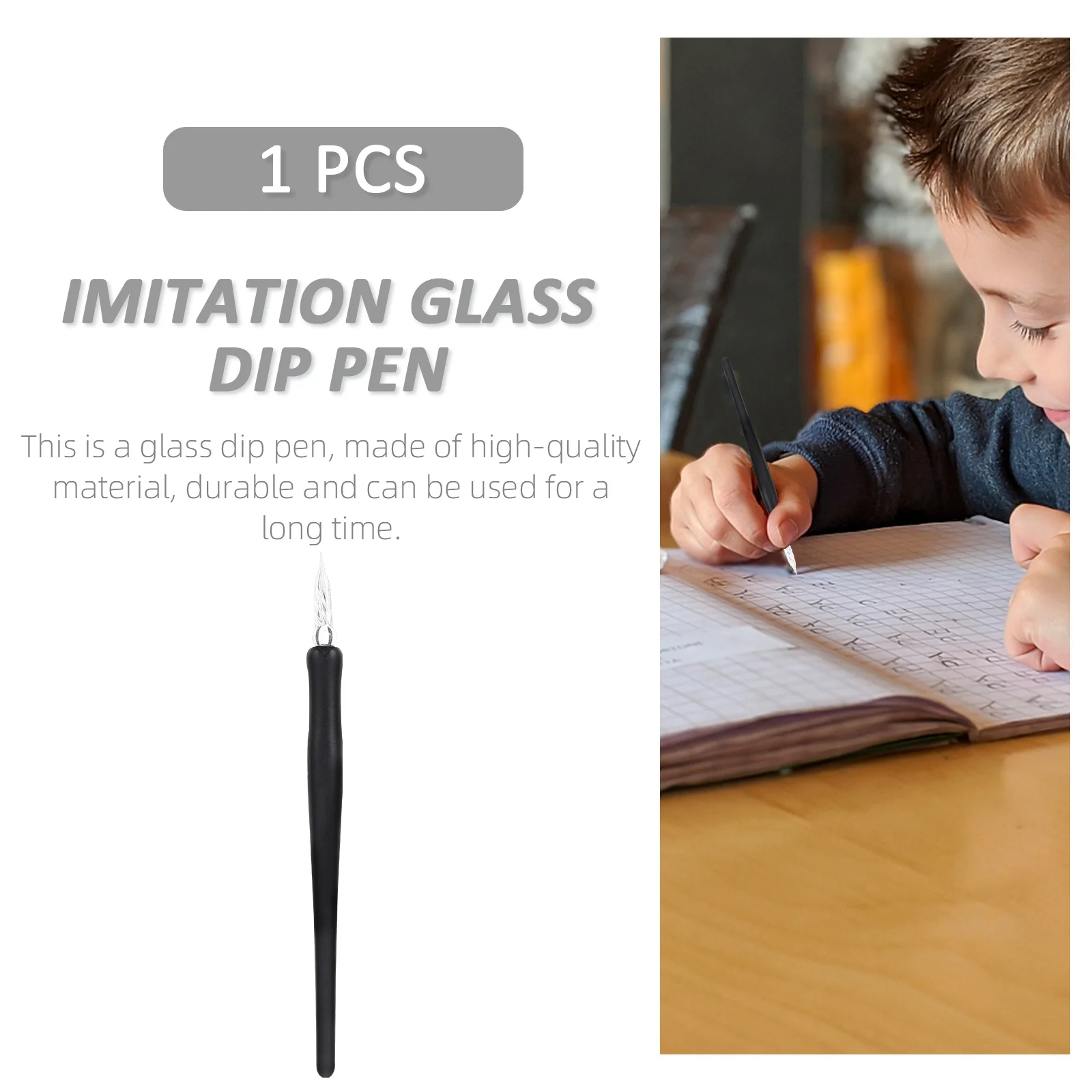 

Glass Calligraphy Pen Premium Dipped Writing Tool Smooth Ink Flow For Office School Stationery Drawing Supply Art Craft Decor