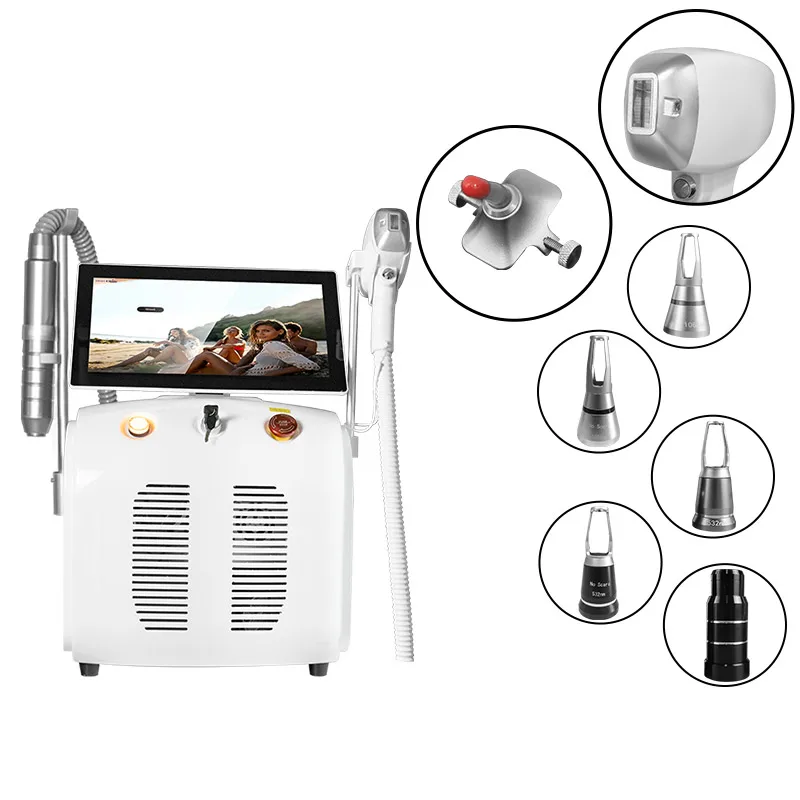 ADG 2 in 1 Pico Laser Tattoo Hair Removal Diode Laser 3 Wavelength 755 808 1064nm CE Approved Painless Machine