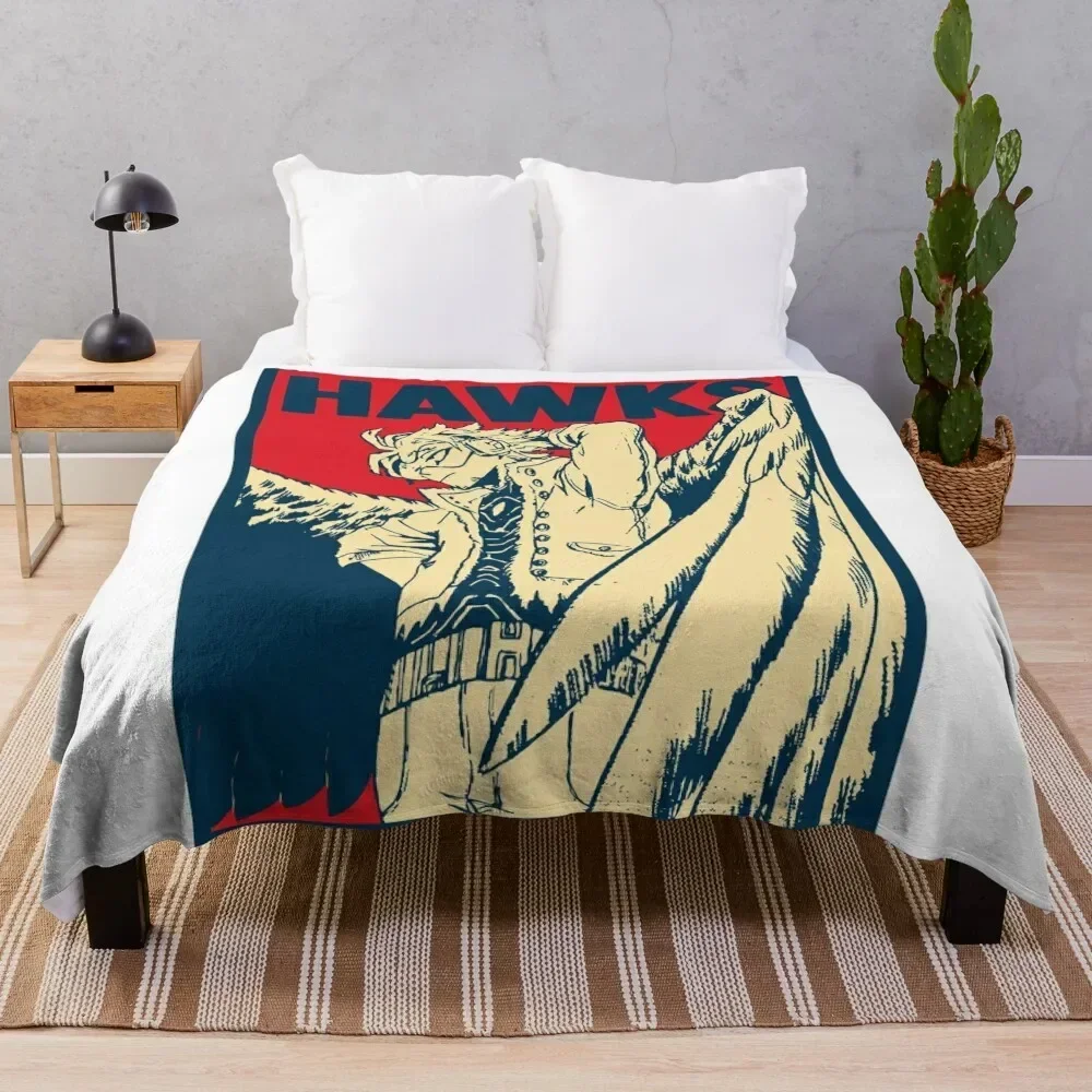 

Wing Hero: Hawks Throw Blanket Stylish Warm Blanket for Living Room Bedroom
