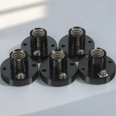 

5Pcs E10 Screw Lamp Holder Light Bulb Socket Base for Electrical Experiments DIY Repair Alloy Bakelite Mini