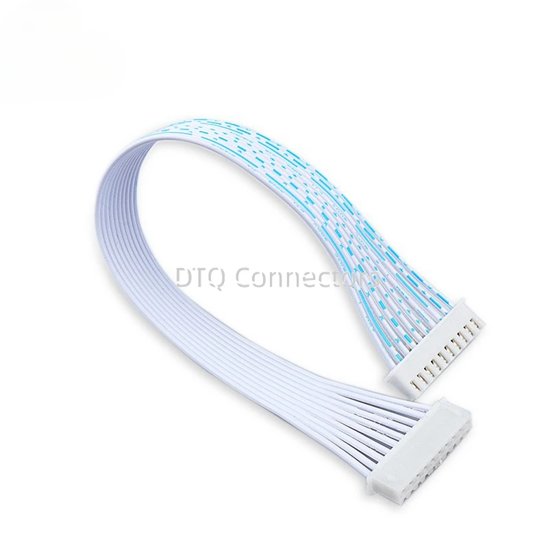 5PCS Blue White XH 2.54mm Pitch Connector Cable XH2.54 Plug Line Length 10/20/30CM 2P/3P/4P/5P/6P/7P/8P/9P/10P/12P 2468-24AWG
