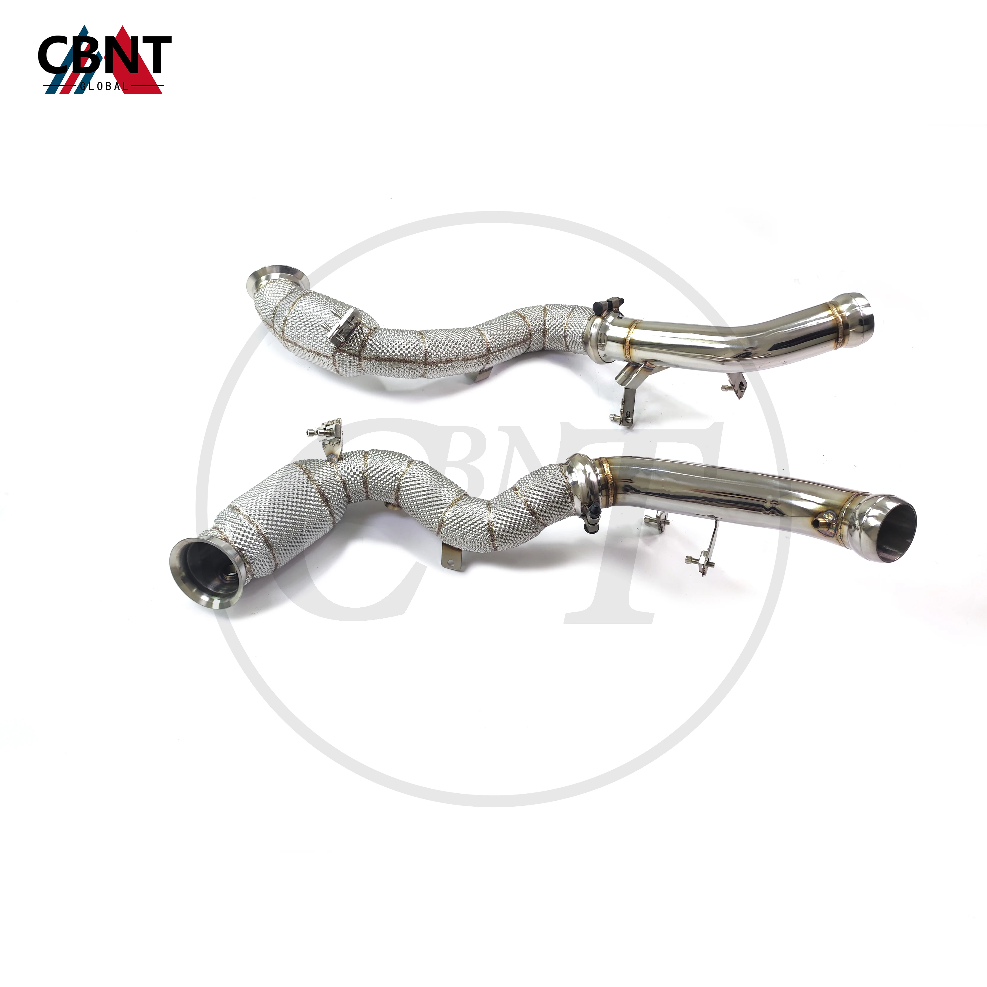 

CBNT Exhaust-pipe for Mercedes Benz E63 AMG Exhaust-header Catted/Catless Downpipe SS304 Exhaust System with Catalytic Converter